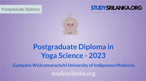 post graduate diploma in yoga