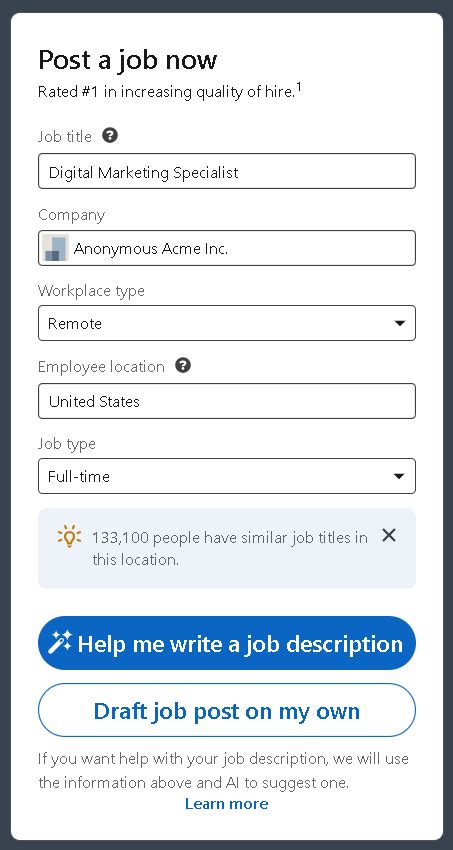 Post Job Anonymously Linkedin