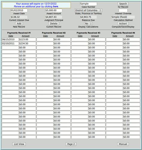 Post Judgment Interest Pa