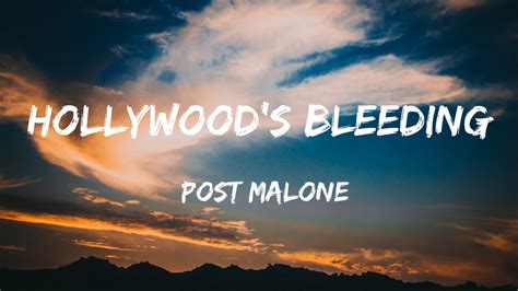 post malone hollywood's bleeding lyrics
