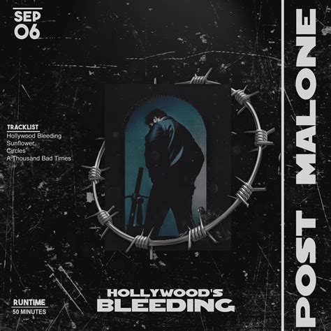 post malone hollywood's bleeding poster