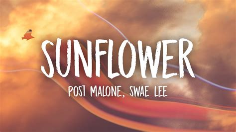 post malone swae lee sunflower lyrics