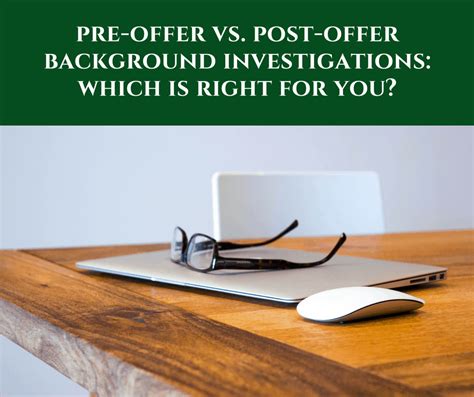 Post Offer Background Check