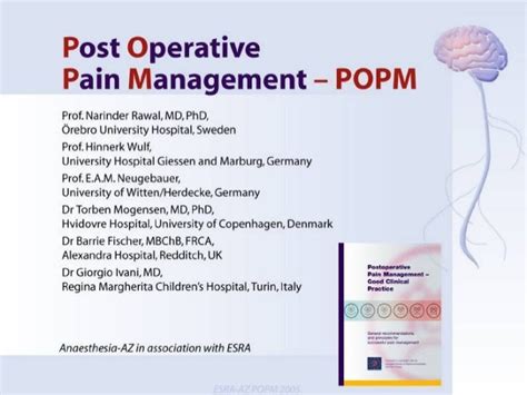 post op pain management nursing