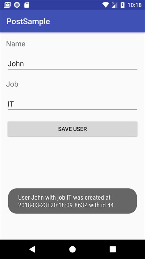 post request success code