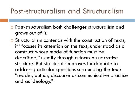 Post Structuralism Definition