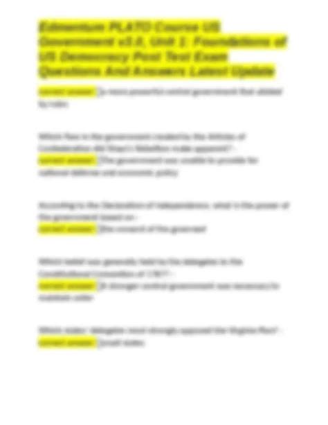 post test foundations of us democracy