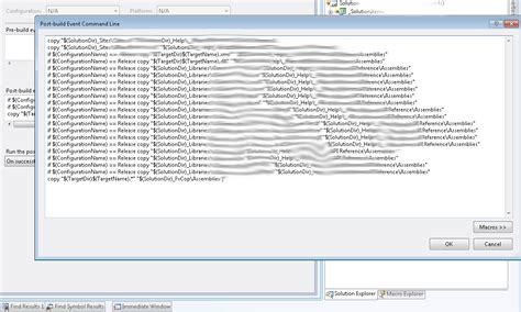 Post-Build Event Visual Studio Multiple Commands