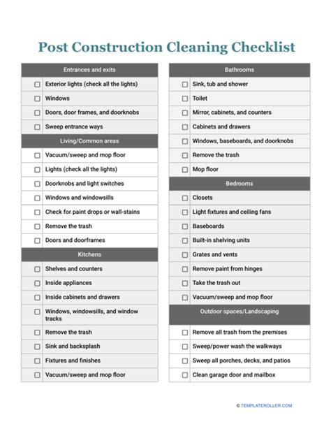 post-construction-cleaning-checklist