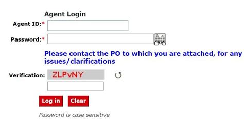 postal dop agent login