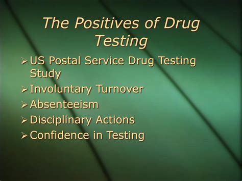 postal service drug testing