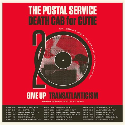 postal service tour dates