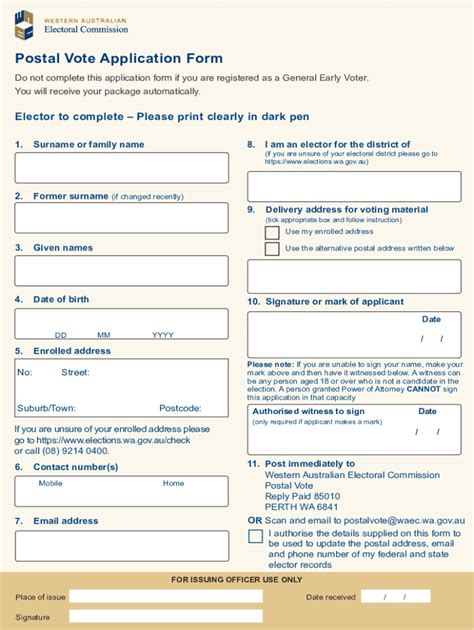 postal vote application victoria