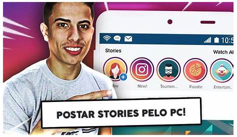 Como postar fotos no Instagram Stories pelo seu computador