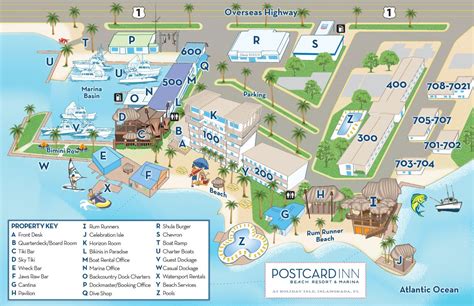 Postcard Inn Resort Map