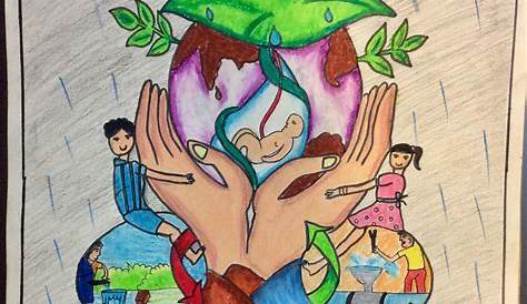 Creative Poster on Environment day by Ashika | Environment day poster