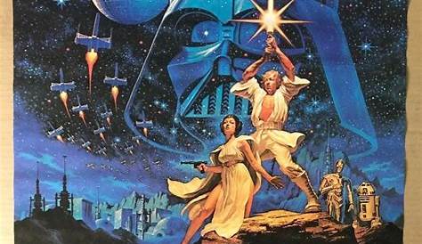 Poster Star Wars Vintage STAR WARS, Original British Quad Academy Awards Style
