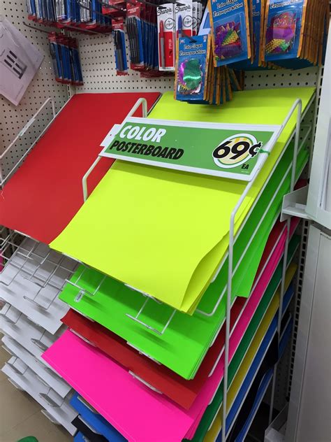 Poster Board Dollar Store