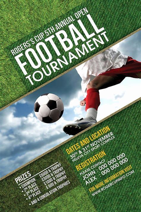 poster for football tournament