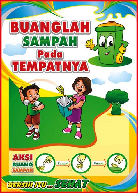 poster lingkungan sekolah indonesia