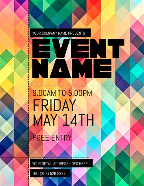 poster my wall free flyer template