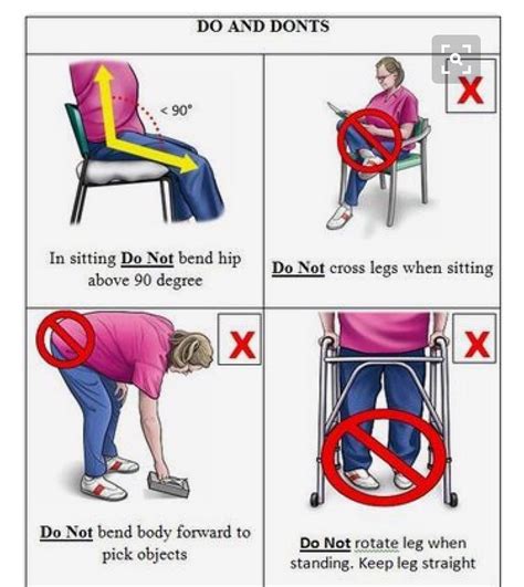 posterior hip precautions