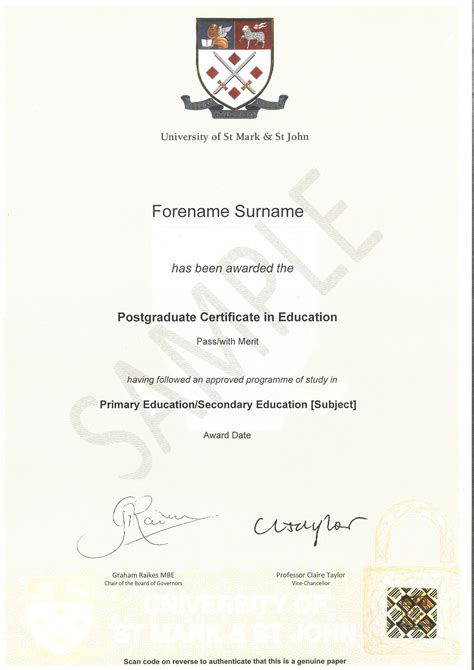postgraduate cert