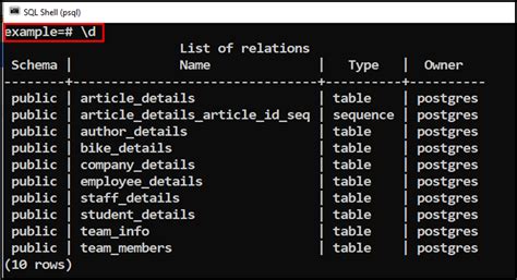 postgres create table in schema example