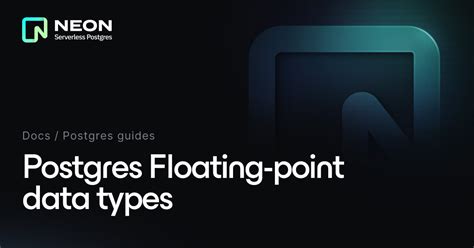 postgres floating point types