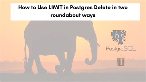 postgres limit in delete
