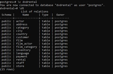 postgres show types