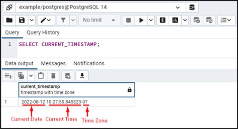 postgresql current_timestamp time zone