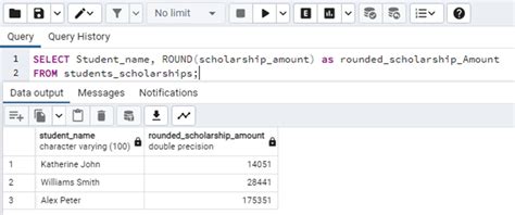 postgresql data type double precision example