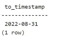 postgresql date to unix epoch