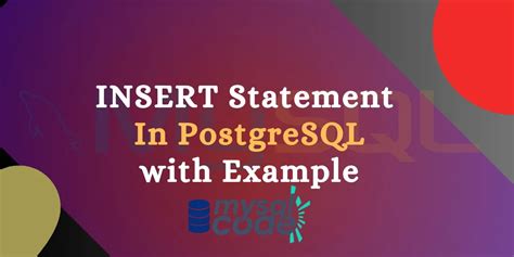 Postgresql Multiple Inserts In One Statement