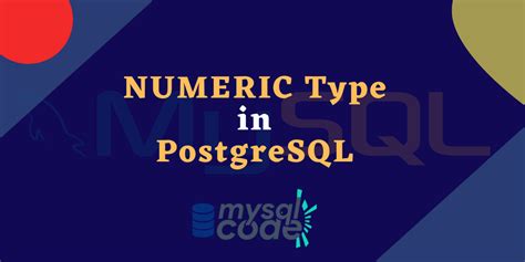 postgresql numeric data type example