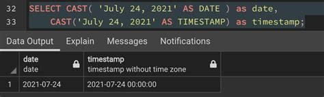 postgresql select date from timestamp without timezone