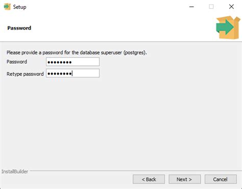 postgresql set password windows