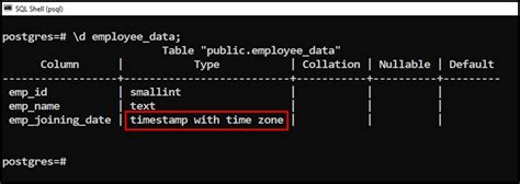 postgresql timestamp with time zone format