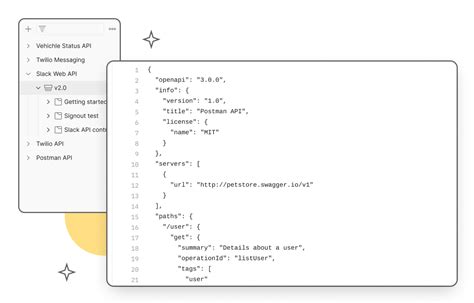 postman api definition example