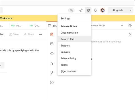 Postman Scratchpad To Workspace