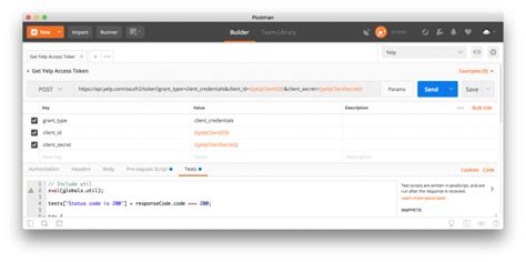 postman variable example