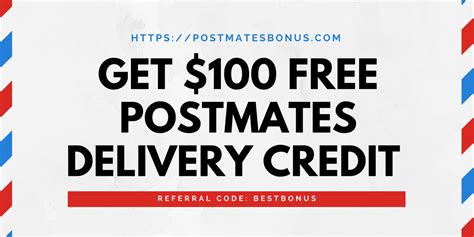 Postmates Delivery Free Code