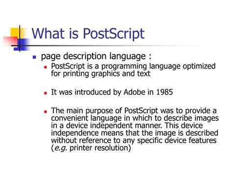 Postscript Guide
