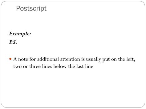 Postscript Writing Meaning