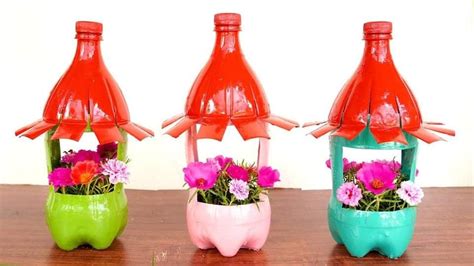 Membuat Pot Bunga Dari Botol Plastik | Tips Menghemat Biaya Dan Menghasilkan Karya Seni