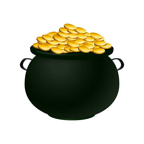Pot Of Gold Clipart Empty Pot Of Gold No Background , Free