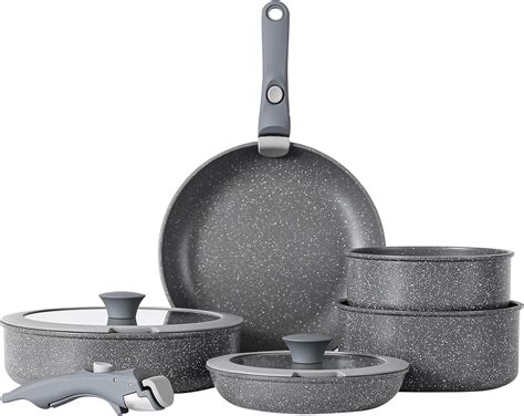 pot set with removable handle