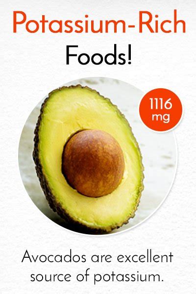 One medium size avocado has 700 mg of potassium as compared to a banana