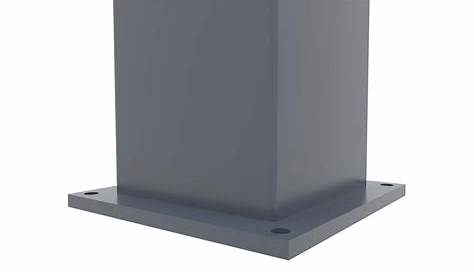 Poteau aluminium pour portail et portillon